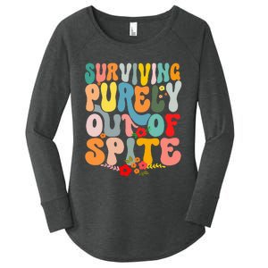 Surviving Purely Out Of Spite Women's Perfect Tri Tunic Long Sleeve Shirt