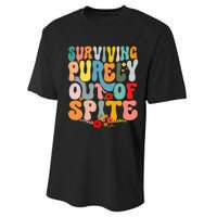 Surviving Purely Out Of Spite Performance Sprint T-Shirt