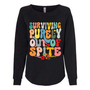 Surviving Purely Out Of Spite Womens California Wash Sweatshirt