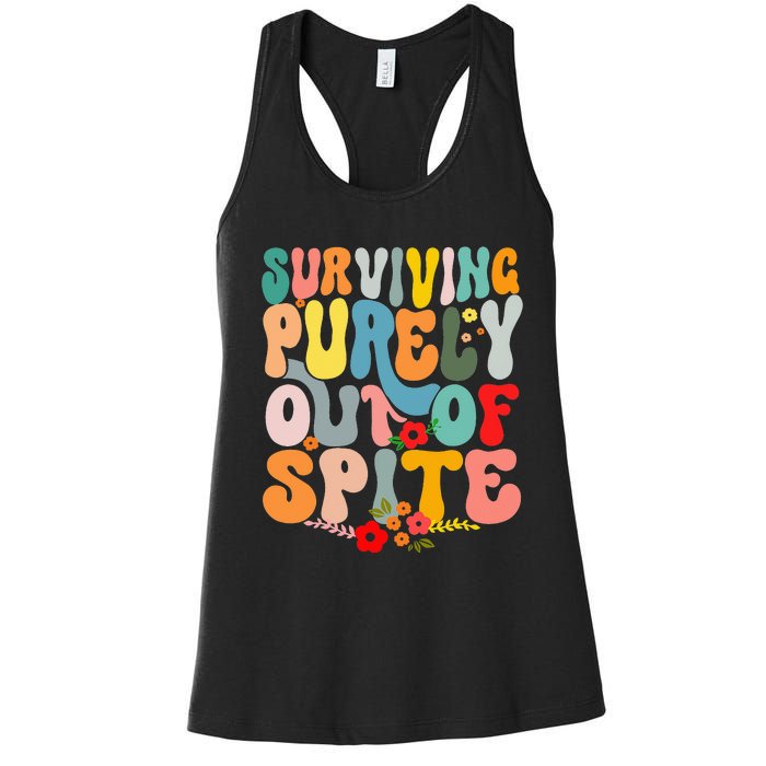 Surviving Purely Out Of Spite Women's Racerback Tank