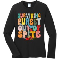 Surviving Purely Out Of Spite Ladies Long Sleeve Shirt