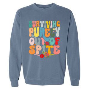 Surviving Purely Out Of Spite Garment-Dyed Sweatshirt