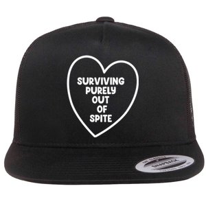 Surviving Purely Out Of Spite Appeal For Life Flat Bill Trucker Hat