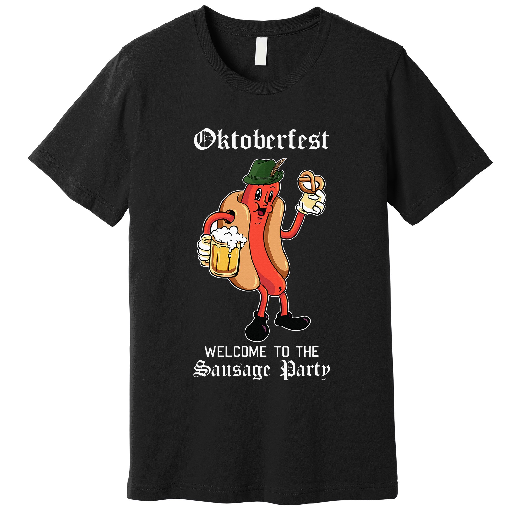 Sausage Party Oktoberfest Funny Bratwurst German Festival Premium T-Shirt