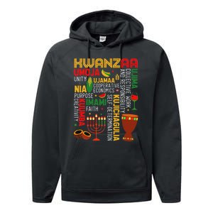 Seven Principles Of Kwanzaa Proud African American Holiday Performance Fleece Hoodie