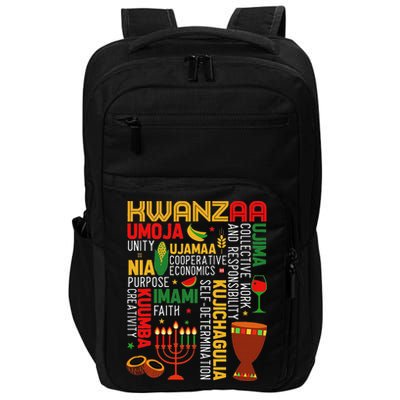 Seven Principles Of Kwanzaa Proud African American Holiday Impact Tech Backpack