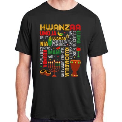 Seven Principles Of Kwanzaa Proud African American Holiday Adult ChromaSoft Performance T-Shirt