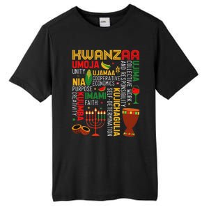 Seven Principles Of Kwanzaa Proud African American Holiday Tall Fusion ChromaSoft Performance T-Shirt