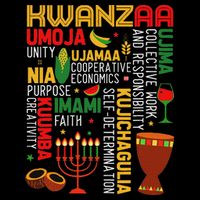 Seven Principles Of Kwanzaa Proud African American Holiday Bucket Hat