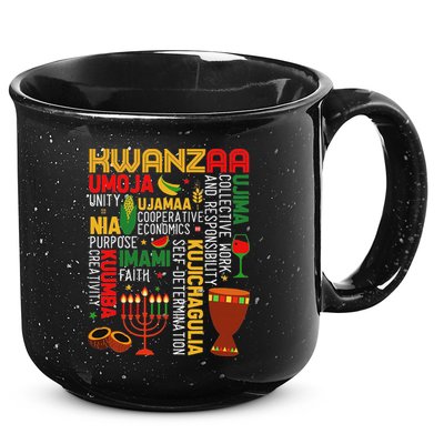 Seven Principles Of Kwanzaa Proud African American Holiday 15oz Campfire Ceramic Mug