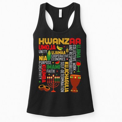 Seven Principles Of Kwanzaa Proud African American Holiday Womens Tank Top