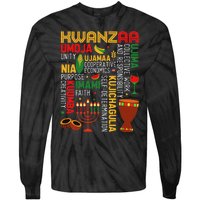 Seven Principles Of Kwanzaa Proud African American Holiday Tie-Dye Long Sleeve Shirt