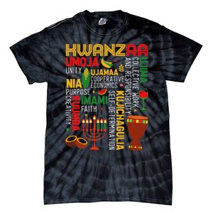 Seven Principles Of Kwanzaa Proud African American Holiday Tie-Dye T-Shirt