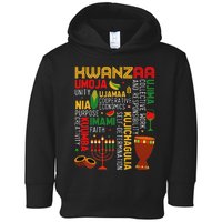 Seven Principles Of Kwanzaa Proud African American Holiday Toddler Hoodie