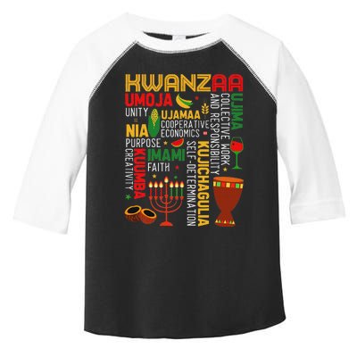 Seven Principles Of Kwanzaa Proud African American Holiday Toddler Fine Jersey T-Shirt