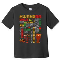 Seven Principles Of Kwanzaa Proud African American Holiday Toddler T-Shirt