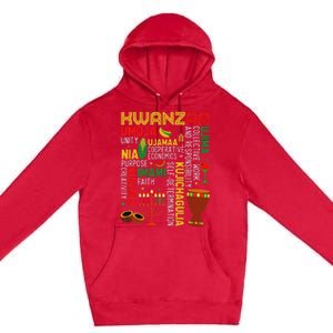 Seven Principles Of Kwanzaa Proud African American Holiday Premium Pullover Hoodie