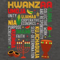 Seven Principles Of Kwanzaa Proud African American Holiday Vector Backpack