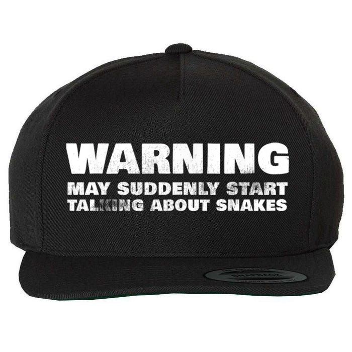 Snake Pet Owner Apparel Reptile Snakes Gift Petting Zoo Kids Wool Snapback Cap