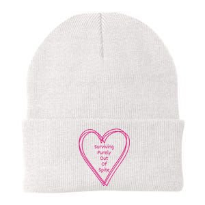 Surviving Purely Out Of Spite Appeal For Life Knit Cap Winter Beanie