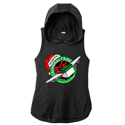 SamaritanS Purse Operation Christmas Child Funny Xmas Ladies PosiCharge Tri-Blend Wicking Draft Hoodie Tank