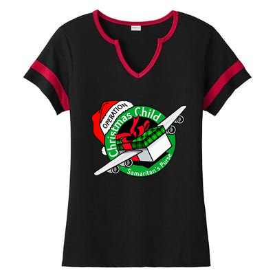 SamaritanS Purse Operation Christmas Child Funny Xmas Ladies Halftime Notch Neck Tee