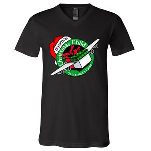 SamaritanS Purse Operation Christmas Child Funny Xmas V-Neck T-Shirt