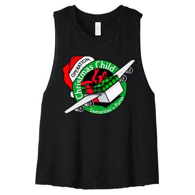 SamaritanS Purse Operation Christmas Child Funny Xmas Women's Racerback Cropped Tank