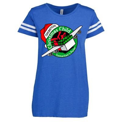 SamaritanS Purse Operation Christmas Child Funny Xmas Enza Ladies Jersey Football T-Shirt