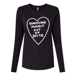 Surviving Purely Out Of Spite Appeal For Life Womens Cotton Relaxed Long Sleeve T-Shirt