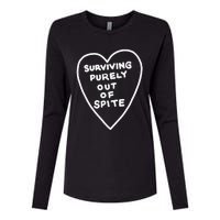 Surviving Purely Out Of Spite Appeal For Life Womens Cotton Relaxed Long Sleeve T-Shirt