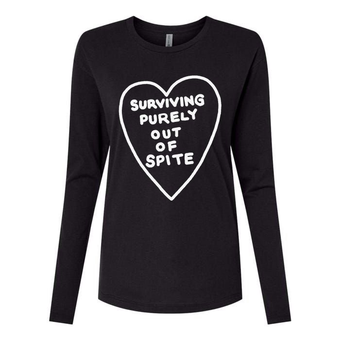 Surviving Purely Out Of Spite Appeal For Life Womens Cotton Relaxed Long Sleeve T-Shirt