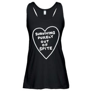 Surviving Purely Out Of Spite Appeal For Life Ladies Essential Flowy Tank