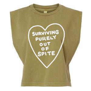 Surviving Purely Out Of Spite Appeal For Life Garment-Dyed Women's Muscle Tee