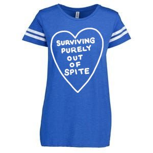 Surviving Purely Out Of Spite Appeal For Life Enza Ladies Jersey Football T-Shirt