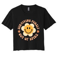 Surviving Purely Out Of Spite A Humorous Funny Joke Women's Crop Top Tee