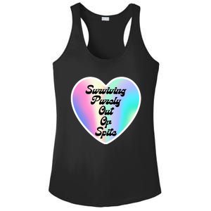 Surviving Purely Out Of Spite Makes A Great Gift! Ladies PosiCharge Competitor Racerback Tank