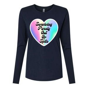 Surviving Purely Out Of Spite Makes A Great Gift! Womens Cotton Relaxed Long Sleeve T-Shirt