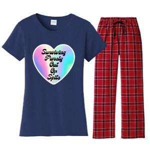 Surviving Purely Out Of Spite Makes A Great Gift! Women's Flannel Pajama Set