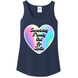 Surviving Purely Out Of Spite Makes A Great Gift! Ladies Essential Tank