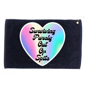 Surviving Purely Out Of Spite Makes A Great Gift! Grommeted Golf Towel