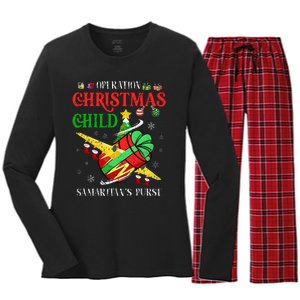 Samaritan's Purse Operation Christmas Child funny Women's Long Sleeve Flannel Pajama Set 