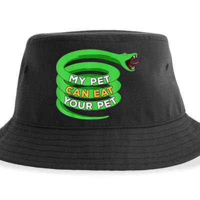 Snake Pet Owner Reptile Python Lover Boa Herpetologist Sustainable Bucket Hat