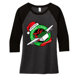 SamaritanS Purse Operation Christmas Child Funny Xmas Gifts Women's Tri-Blend 3/4-Sleeve Raglan Shirt