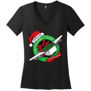 SamaritanS Purse Operation Christmas Child Funny Xmas Gifts Women's V-Neck T-Shirt