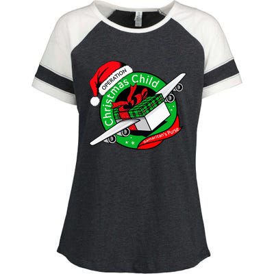 SamaritanS Purse Operation Christmas Child Funny Xmas Gifts Enza Ladies Jersey Colorblock Tee