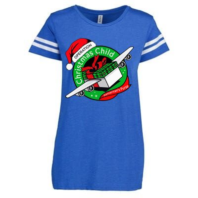 SamaritanS Purse Operation Christmas Child Funny Xmas Gifts Enza Ladies Jersey Football T-Shirt