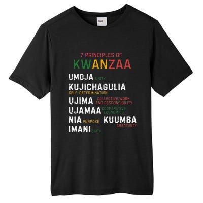 Seven Principles Of Kwanzaa Happy Kwanzaa Tall Fusion ChromaSoft Performance T-Shirt