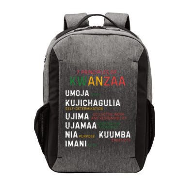 Seven Principles Of Kwanzaa Happy Kwanzaa Vector Backpack