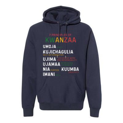 Seven Principles Of Kwanzaa Happy Kwanzaa Premium Hoodie